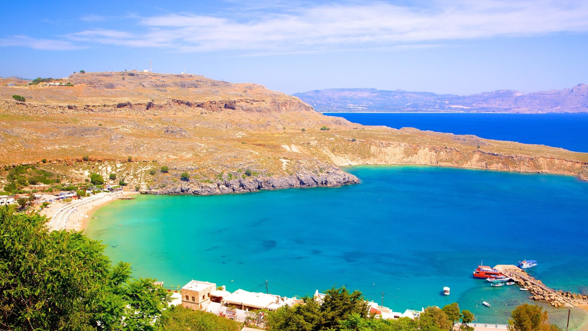 Lindos Beach Rhodes, Greece