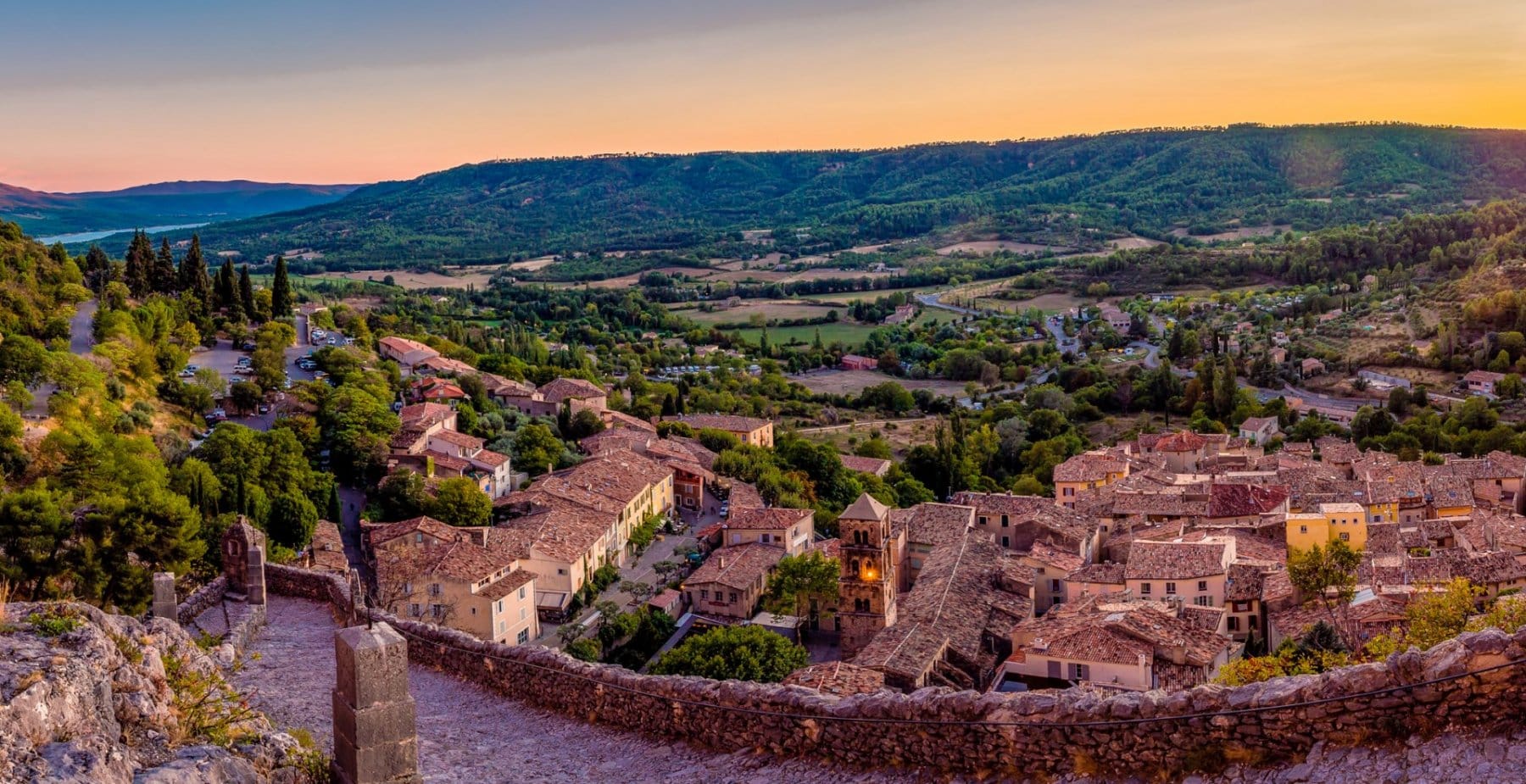 Moustiers-Sainte-Marie Village in France