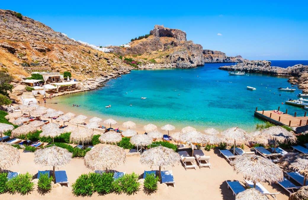 Saint Paul’s Bay Lindos Rhodes, Greece