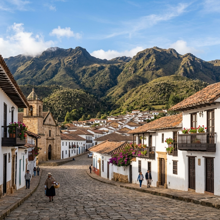 Monguí Village in Colombia.