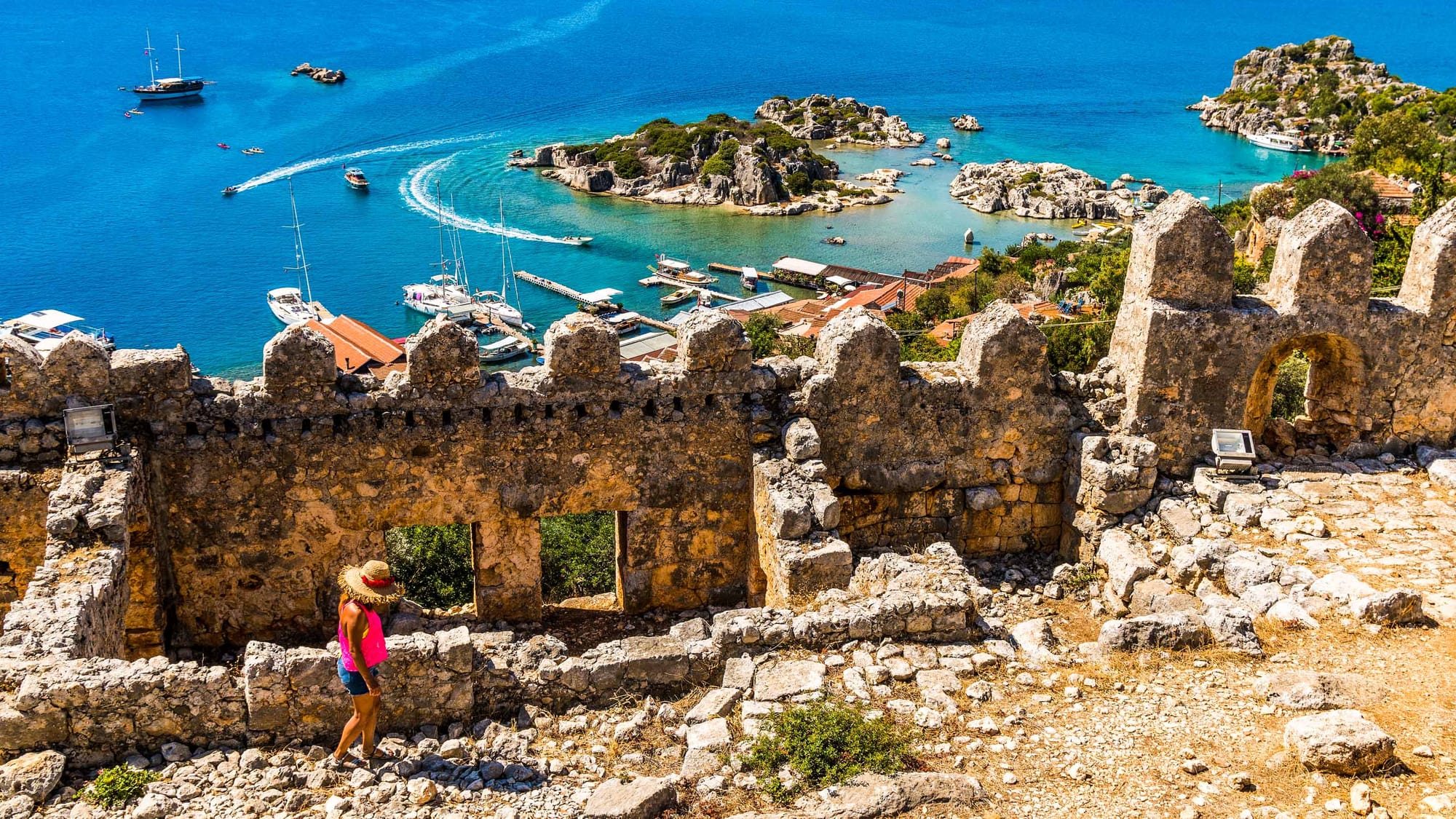 Kaleköy Turkey Ruins.