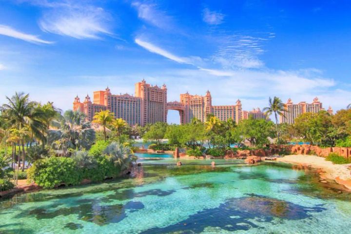The famous Atlantis resort on Paradise Island Bahamas.