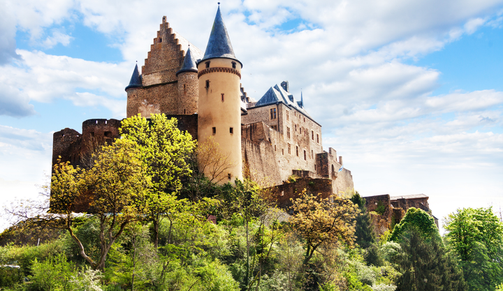 Vianden Castle Fortifications, Luxembourg