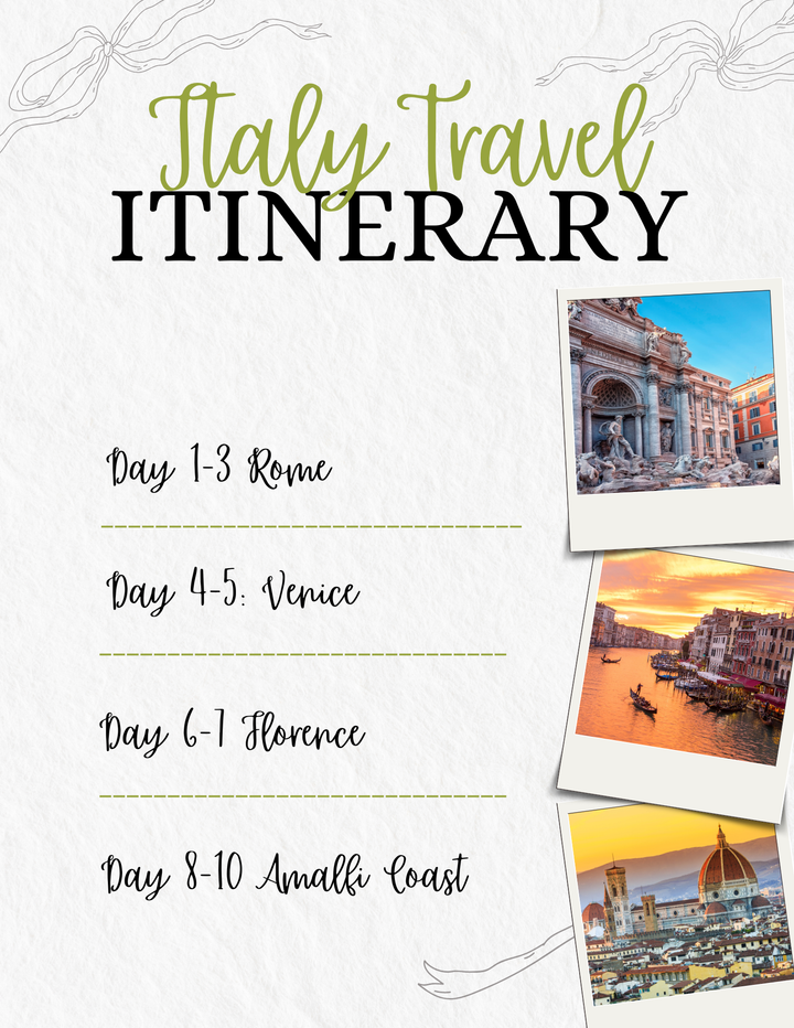 10 Day Italy Travel Itinerary 