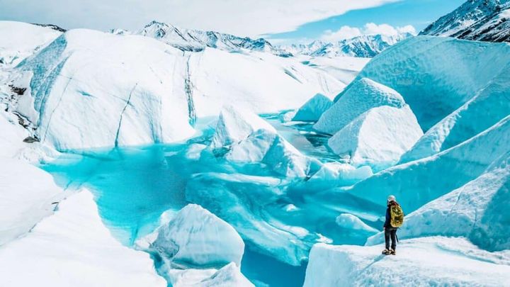 A glacier in Alaska. 
