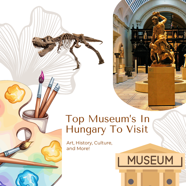 Museum artifacts showcasing the best museums in Hungary. 