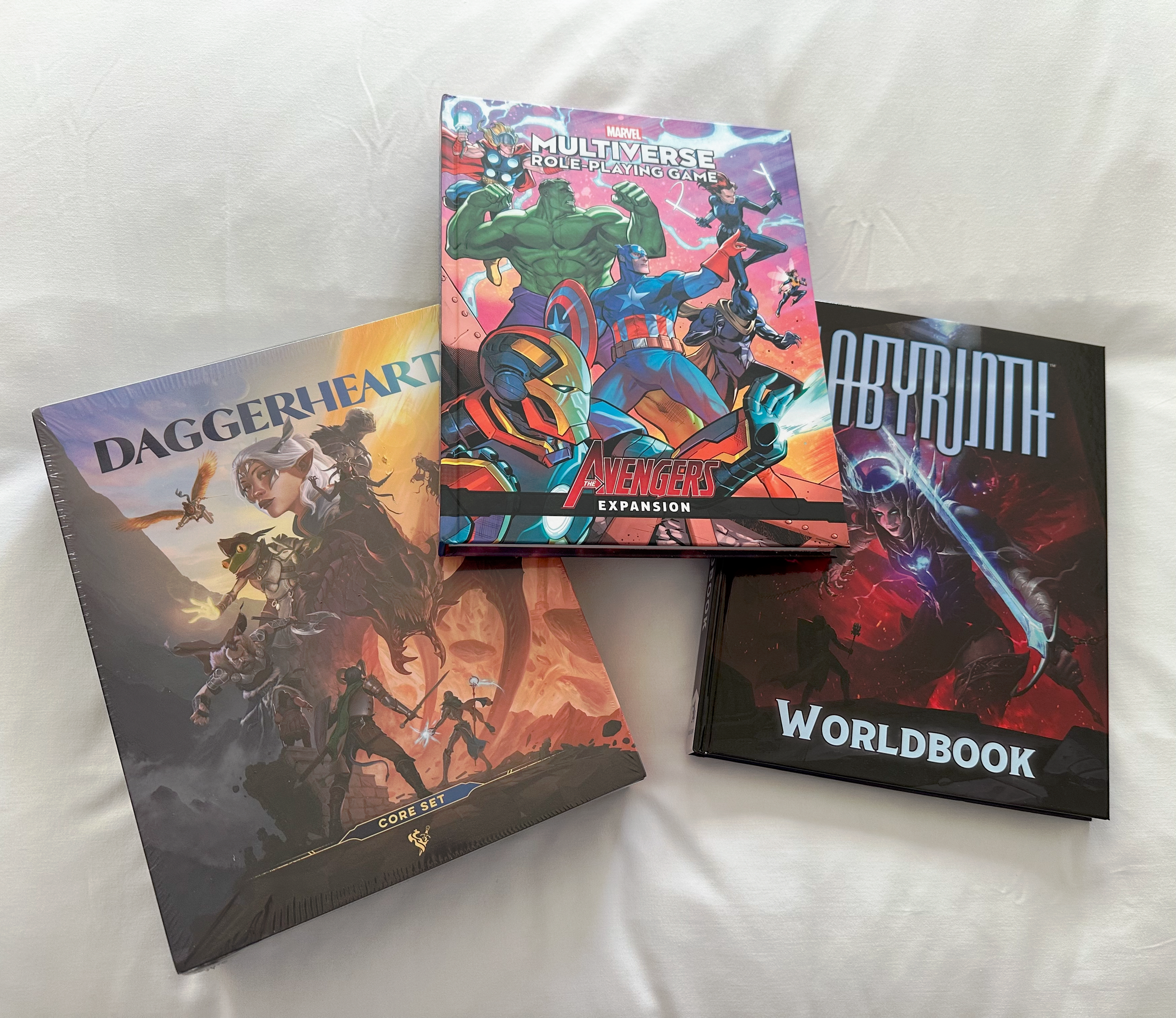 Daggerheart Core Set, Avengers Expansion, Labyrinth Worldbook