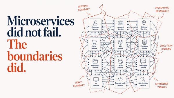 Microservices Did Not Fail. The Boundaries Did.