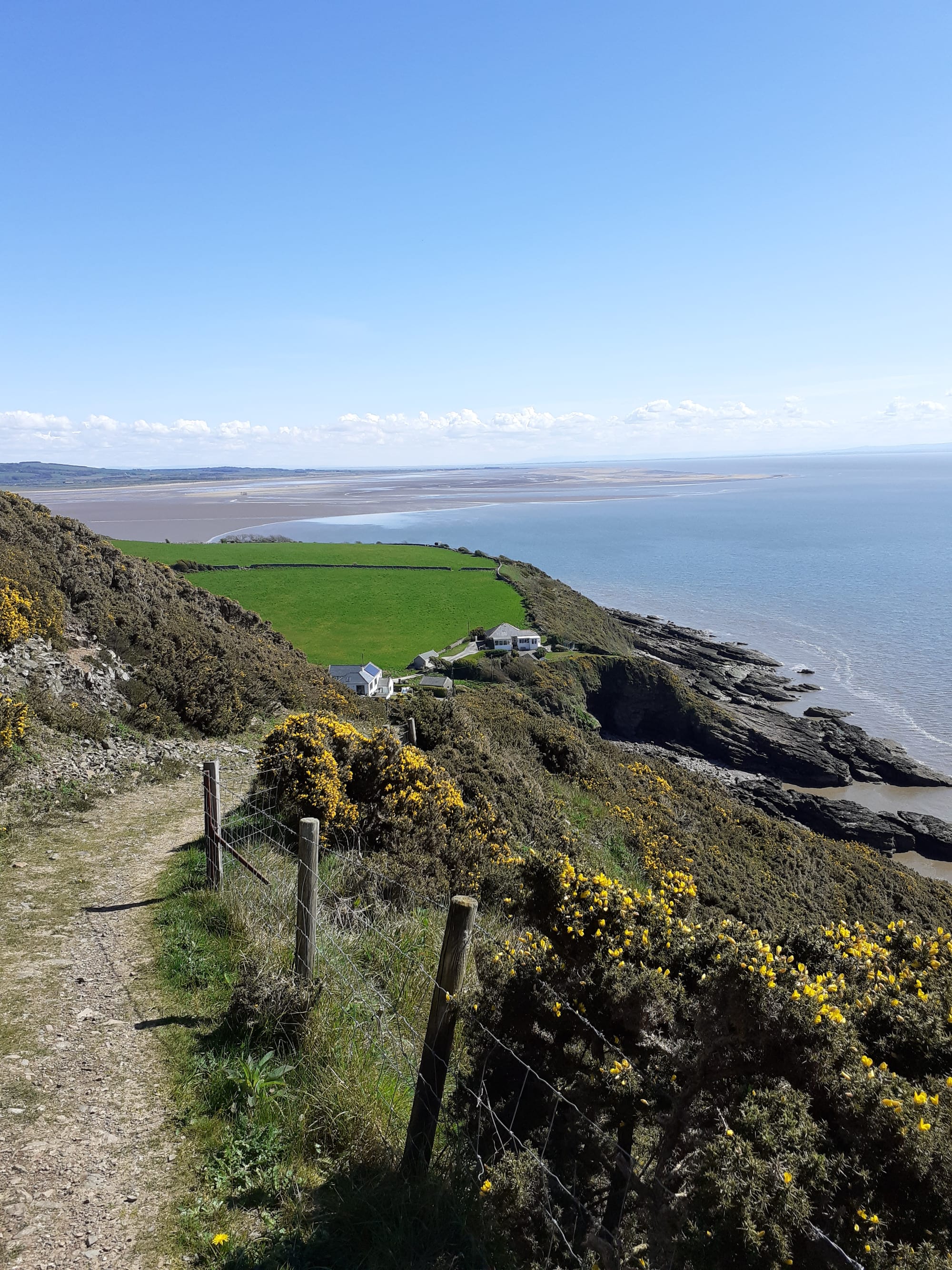 Views across the Solway to Cumbria and the Lake District.