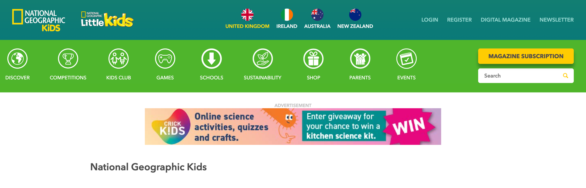 National Geographic Kids&nbsp;&nbsp;