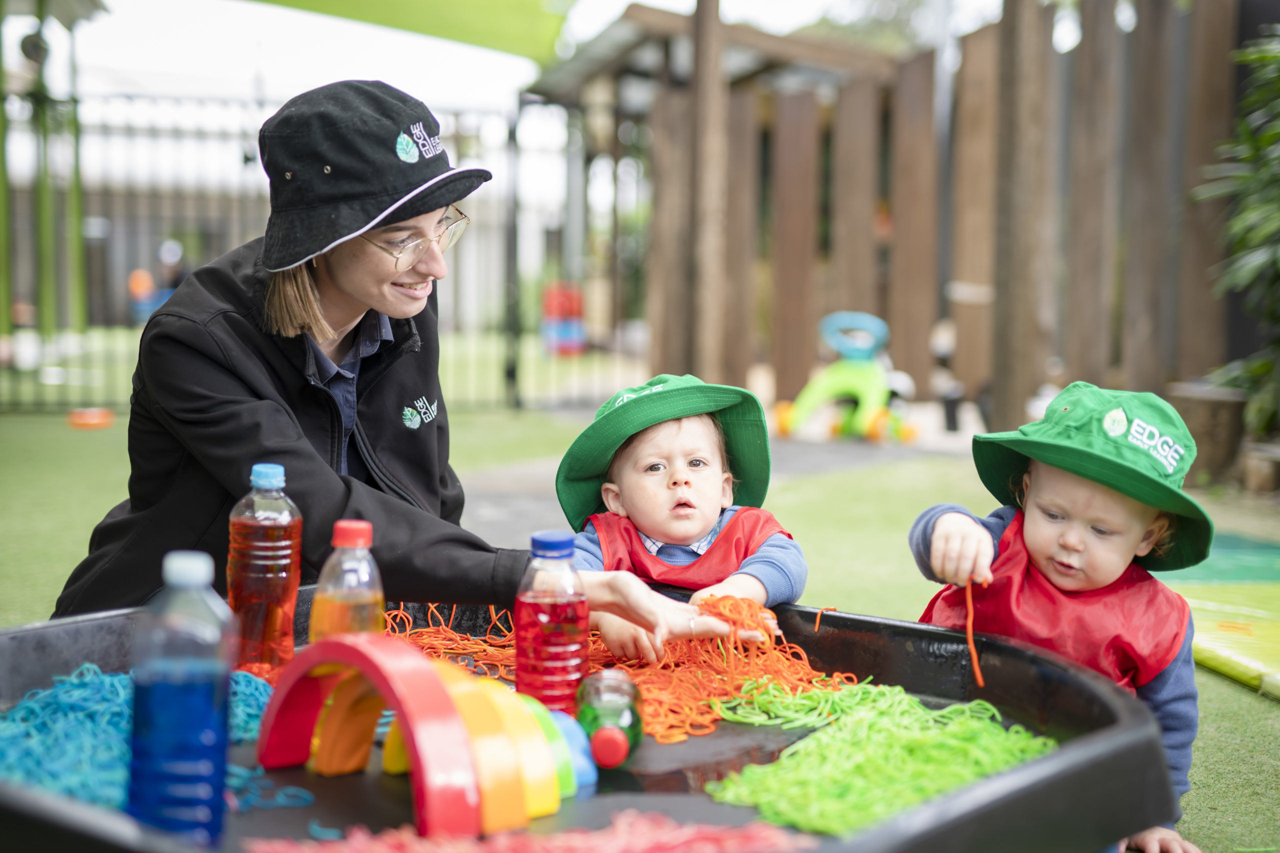 Woman with her Kids - At Home Learning Activities