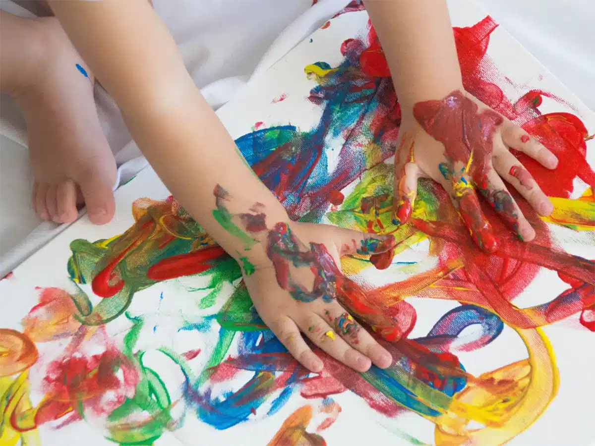 Kids painting - At Home Learning Activities
