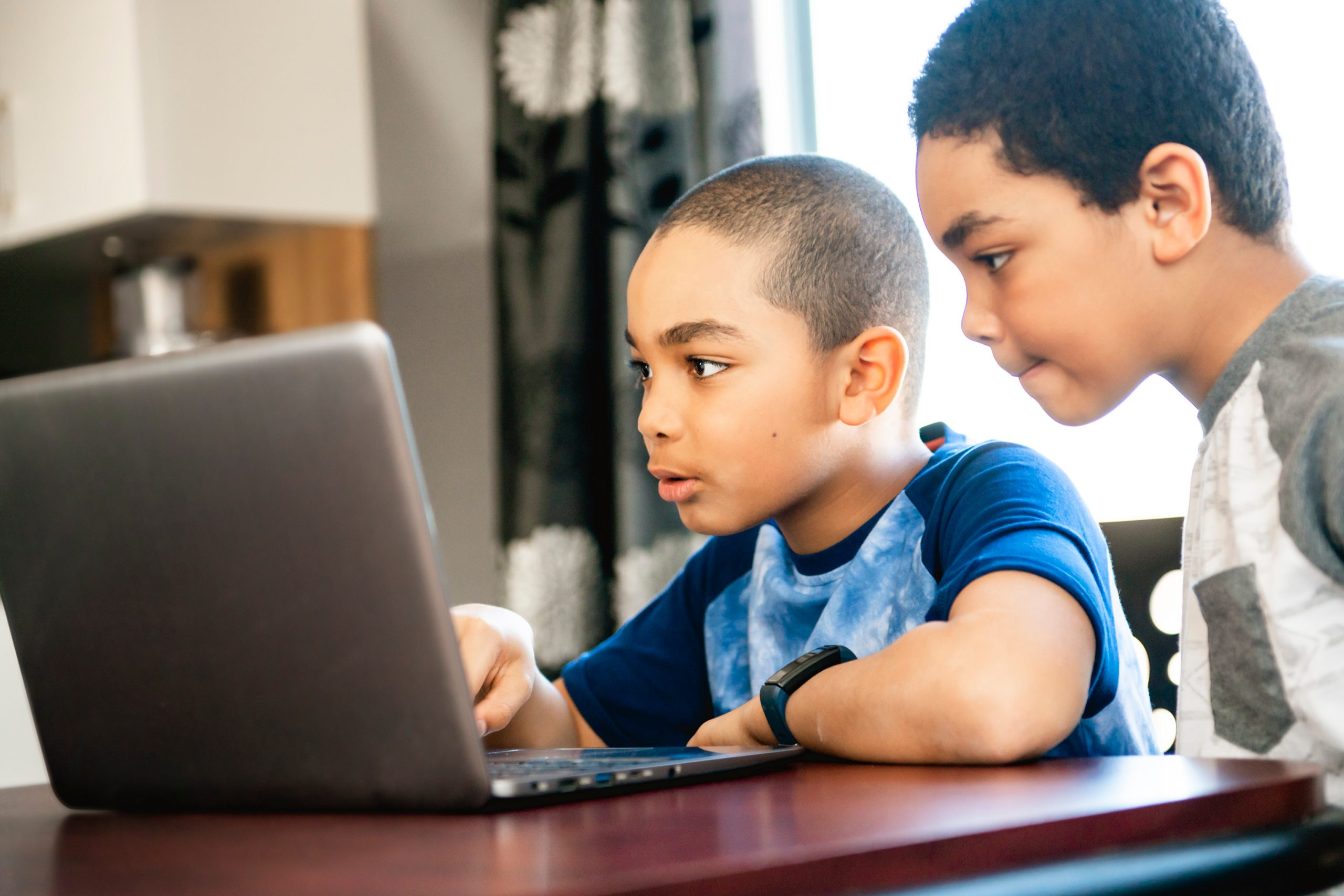 Kids Using Laptop - Math Apps for Kids