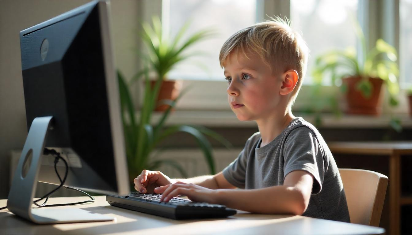 Kid looking focused - Cool Websites for Kids