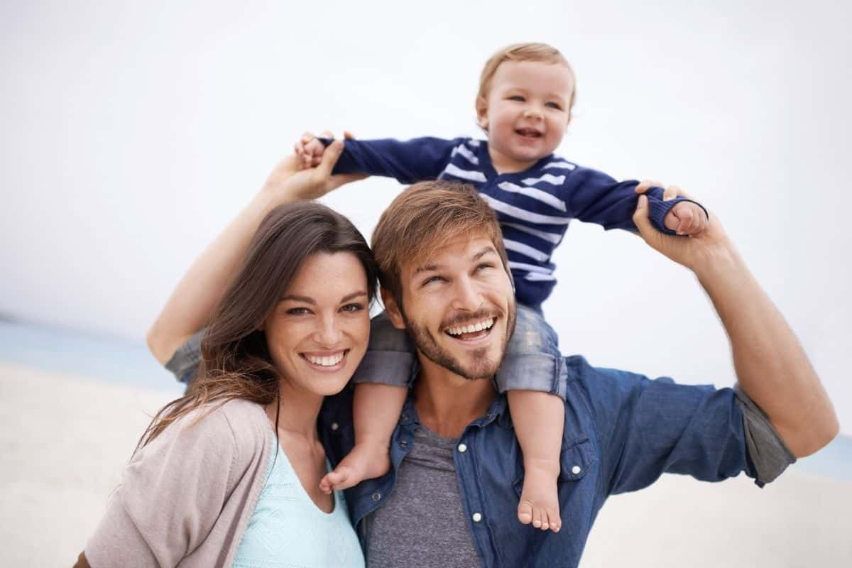 Family at beach - Good Parenting