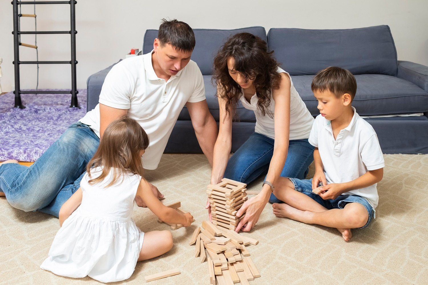 Jenga with Kids - Parenting Styles