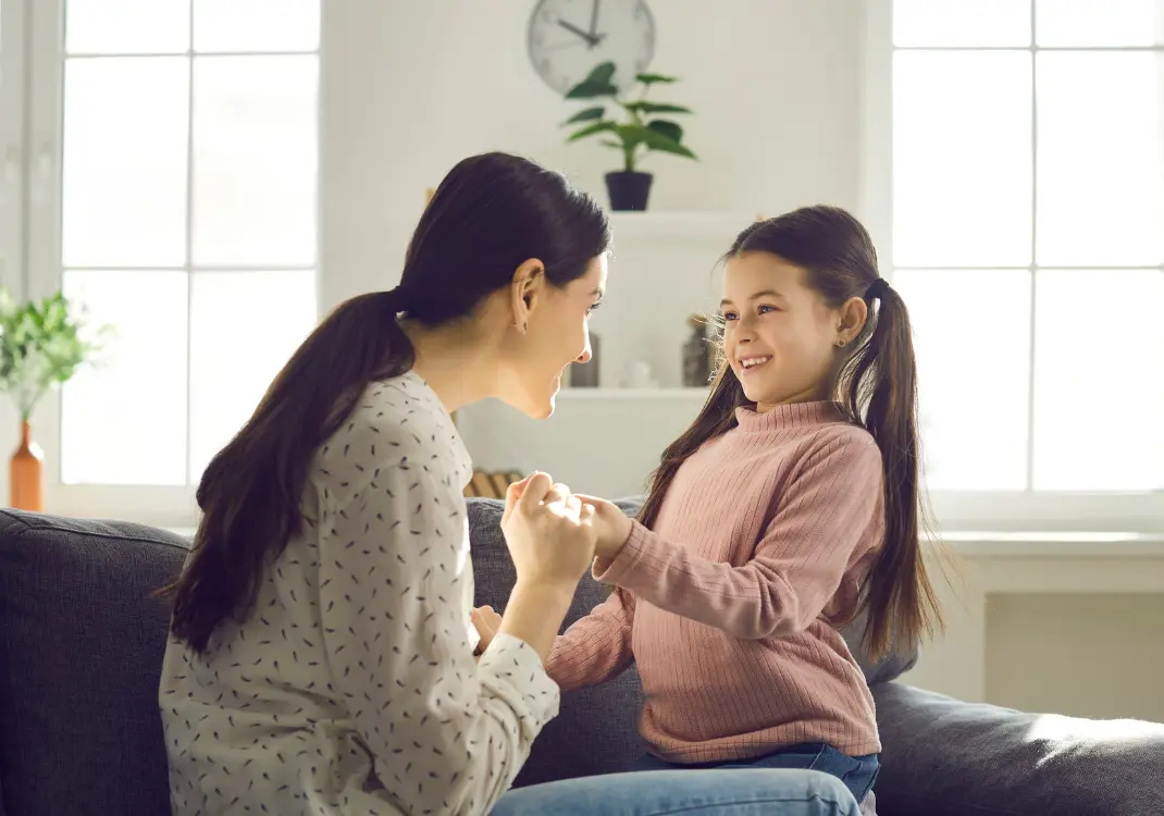 Mother Holding Girl Hand - PACE Parenting
