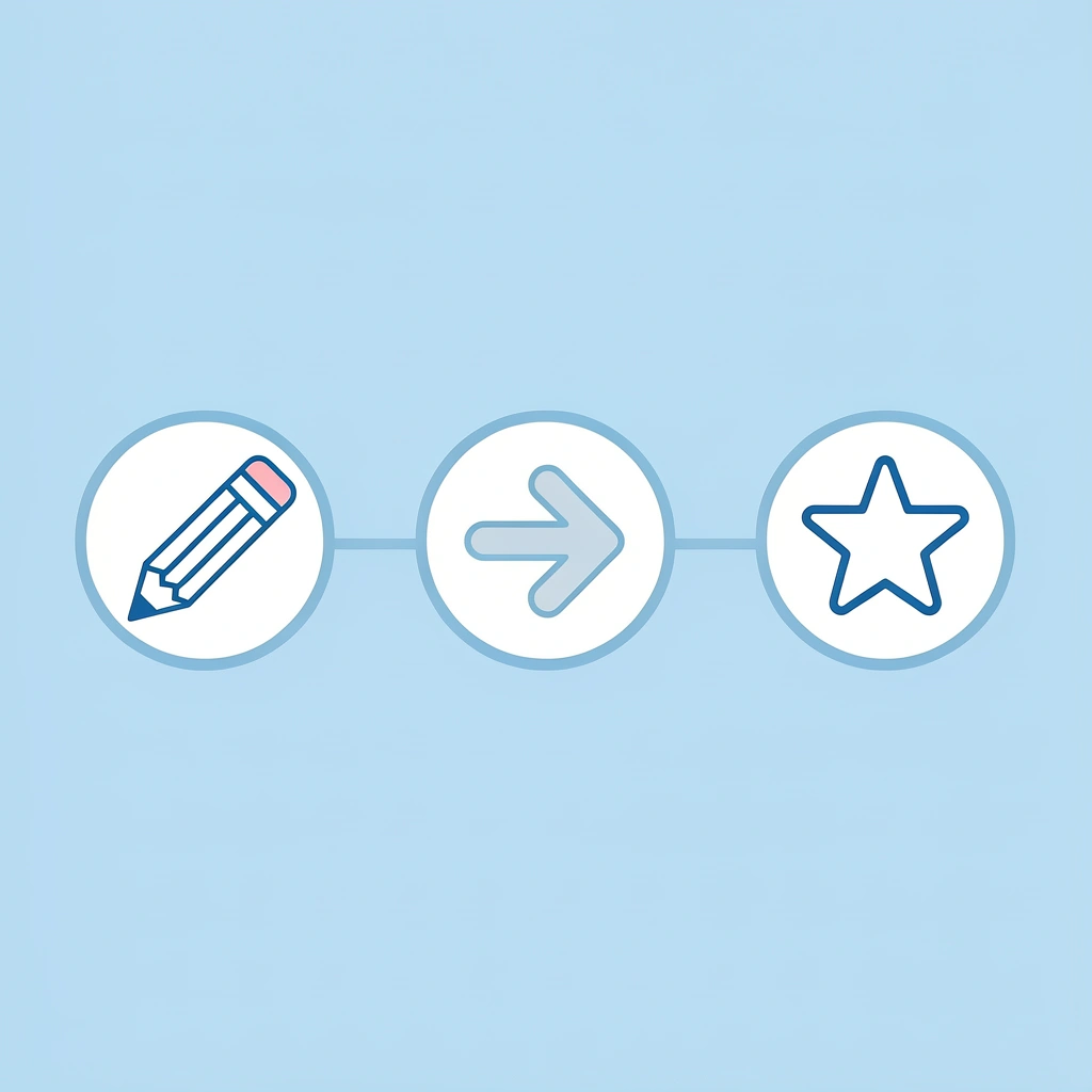 Timeline showing name writing development from ages 3 to 5 years old