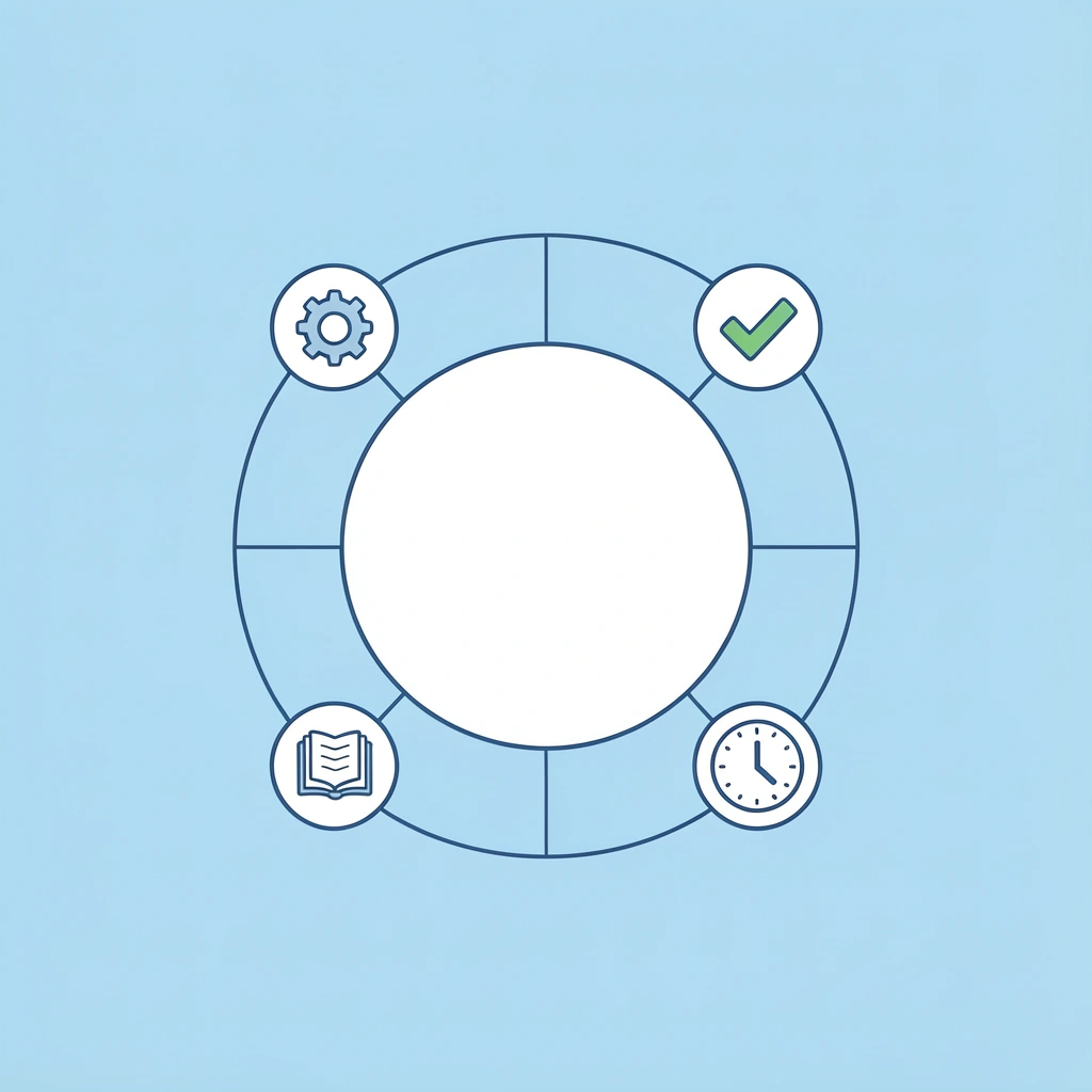 Network diagram showing preschool preparation connected to routines, environments, and expectations