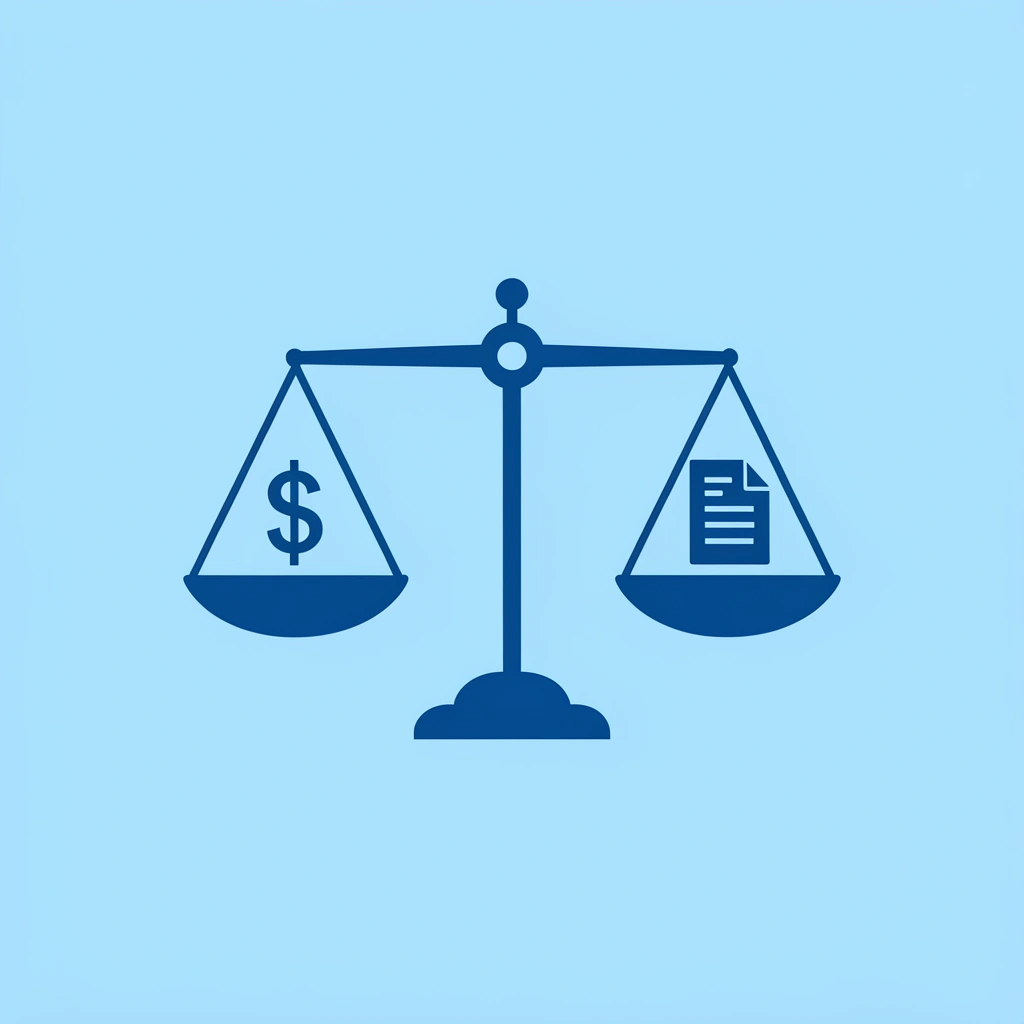Balance scale comparing expensive curriculum bundles on one side versus affordable and free worksheet options on the other