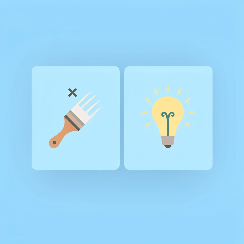 Comparison showing flashcard fatigue on the left versus an engaged child coloring on the right