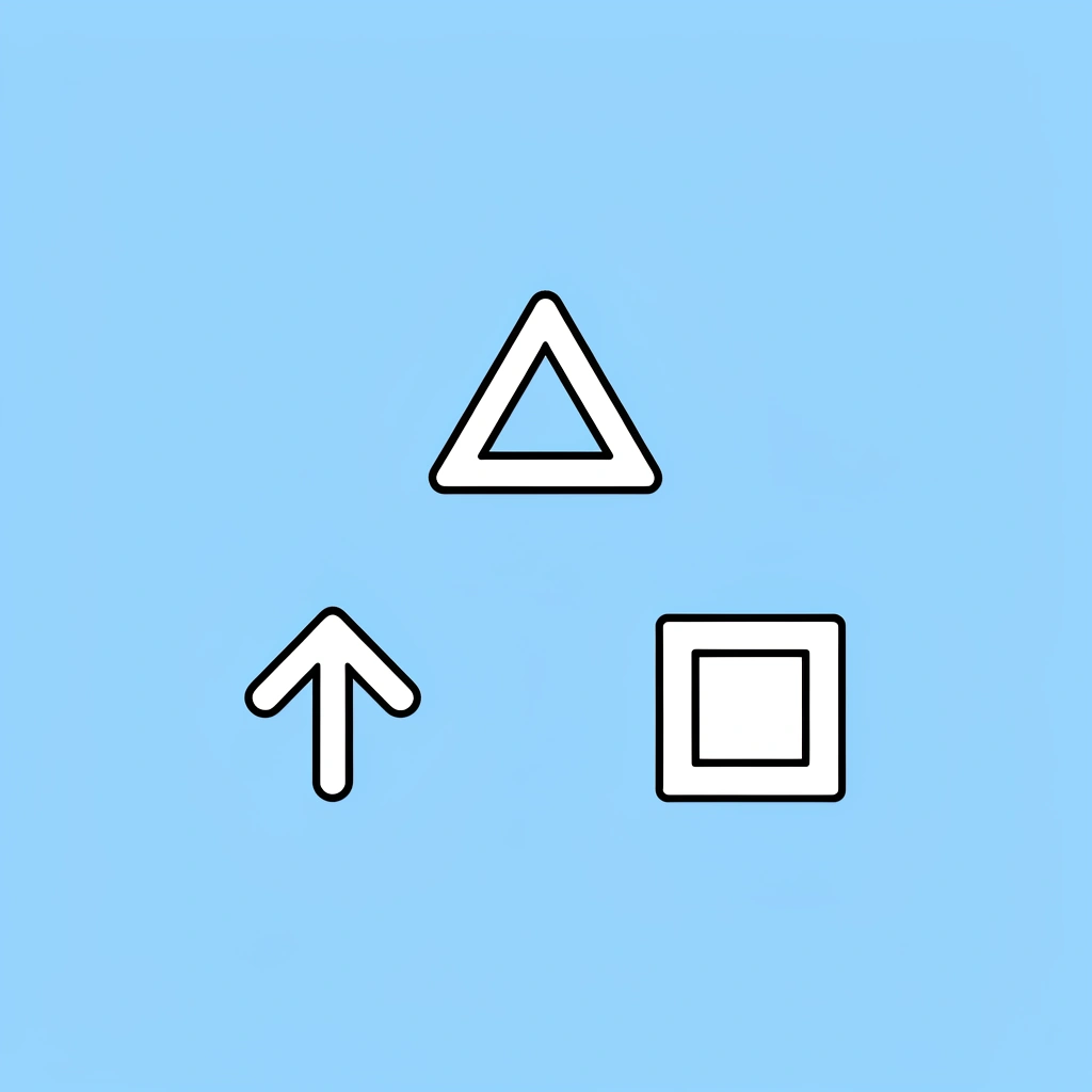 Pyramid showing progression from basic shapes (horizontal, vertical, zigzags, circles) at the base to letter formation at the top