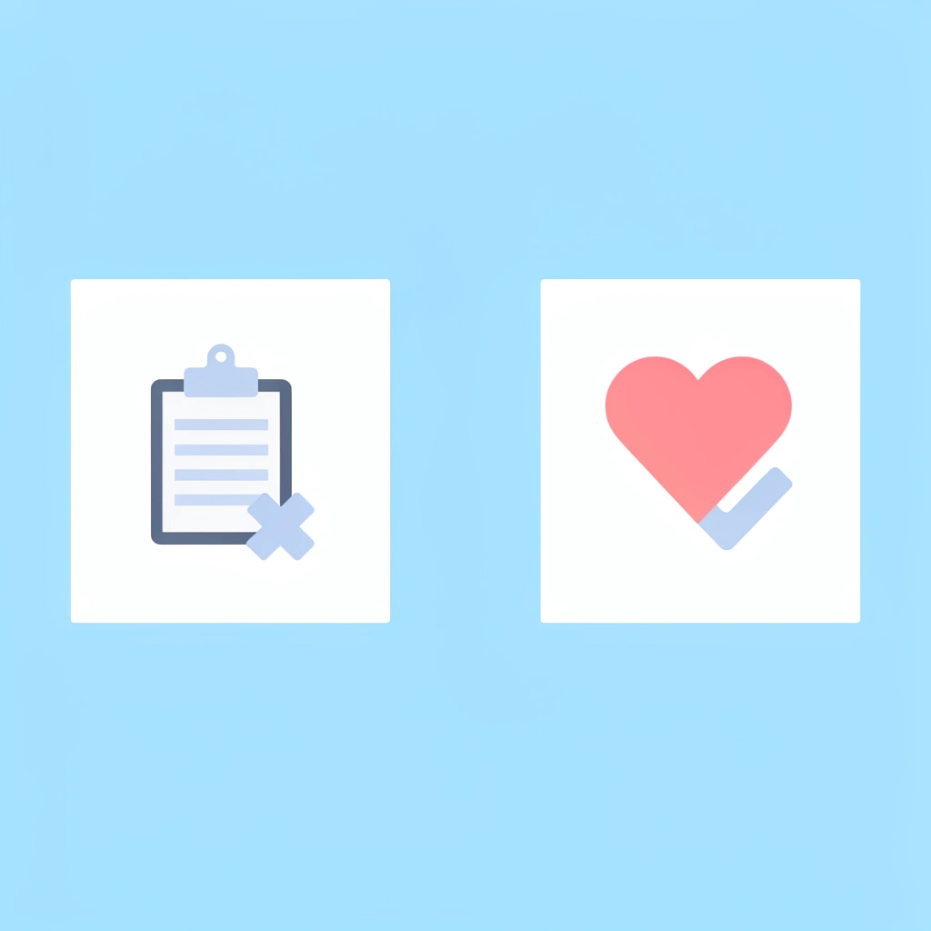 Before and after comparison showing 40% less separation anxiety when children receive preparation