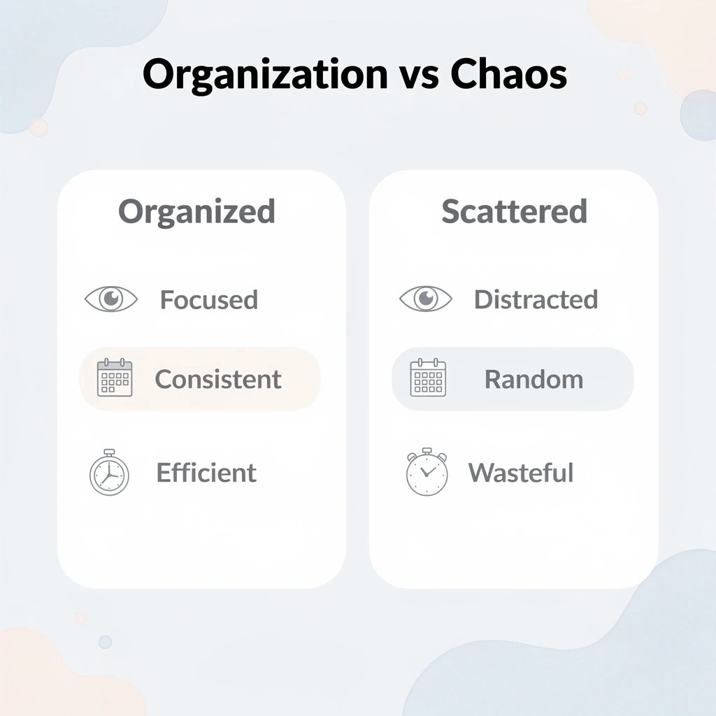 Comparison between organized and scattered homeschool approaches
