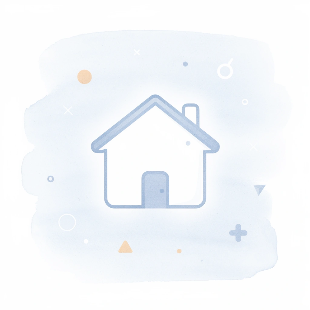 House icon representing homeschool room infrastructure