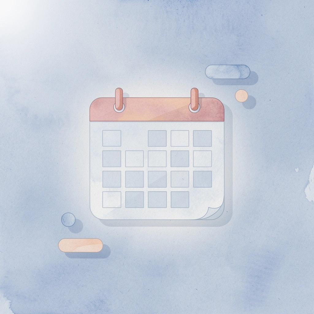 Calendar icon representing continuous tracking