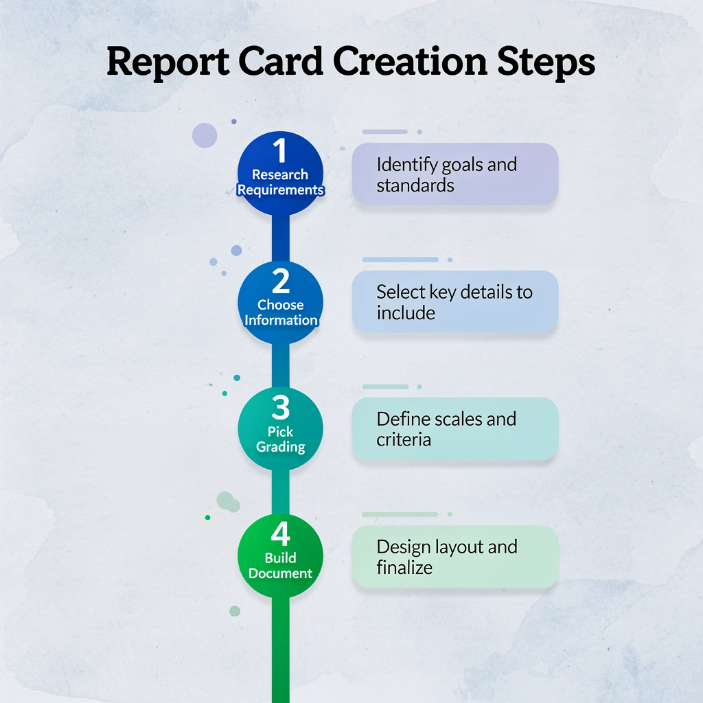 Four-step process for creating homeschool report cards