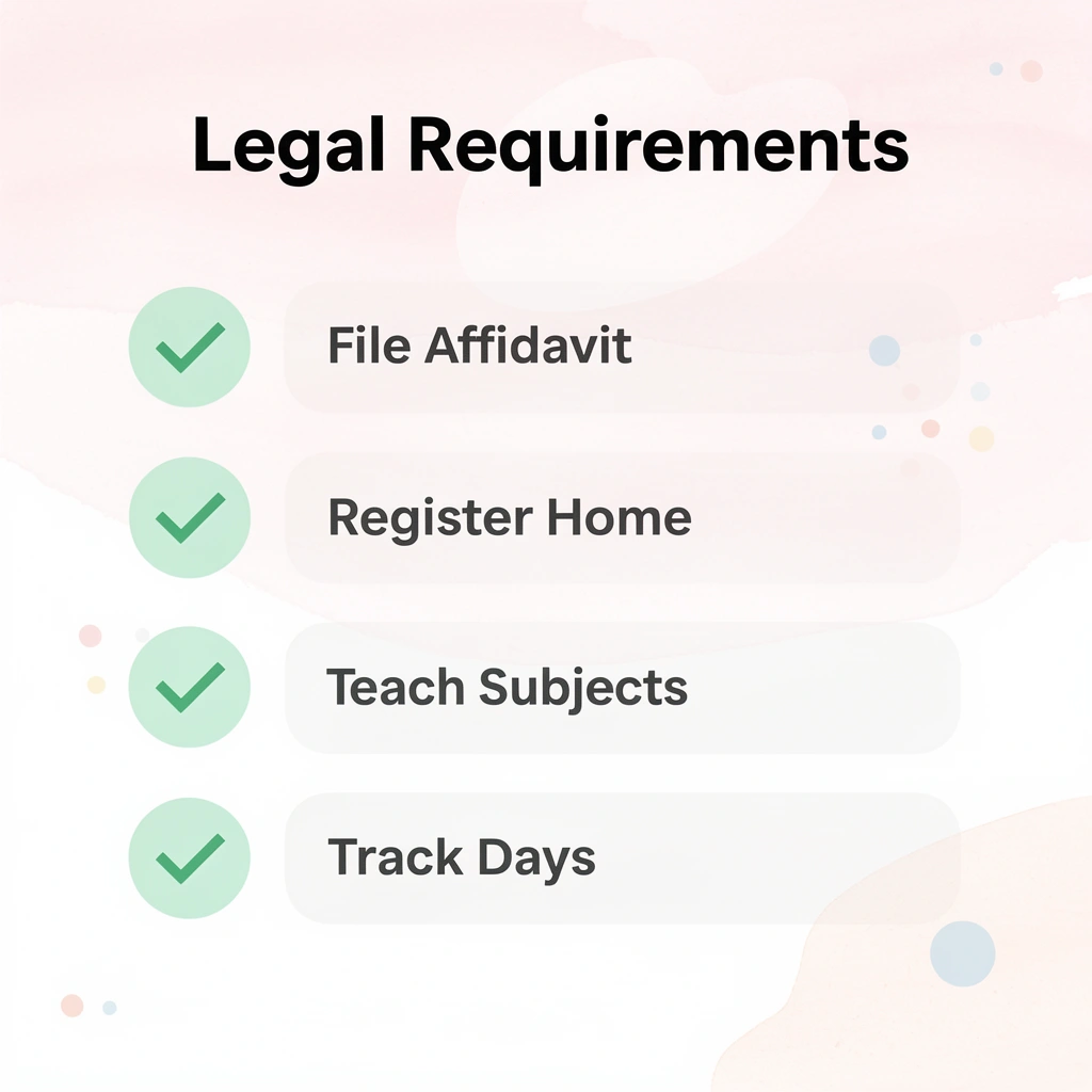 Checklist of California homeschool legal requirements