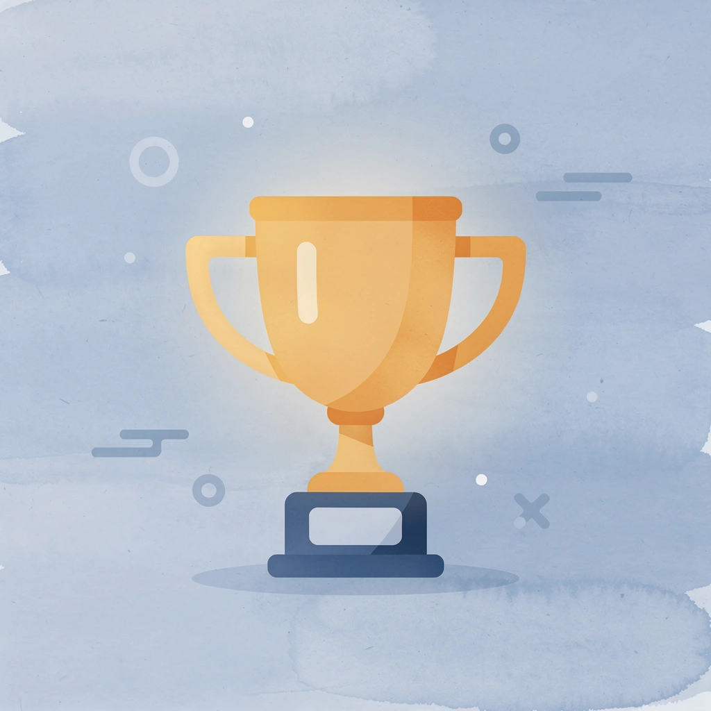 Trophy icon representing academic excellence and achievement