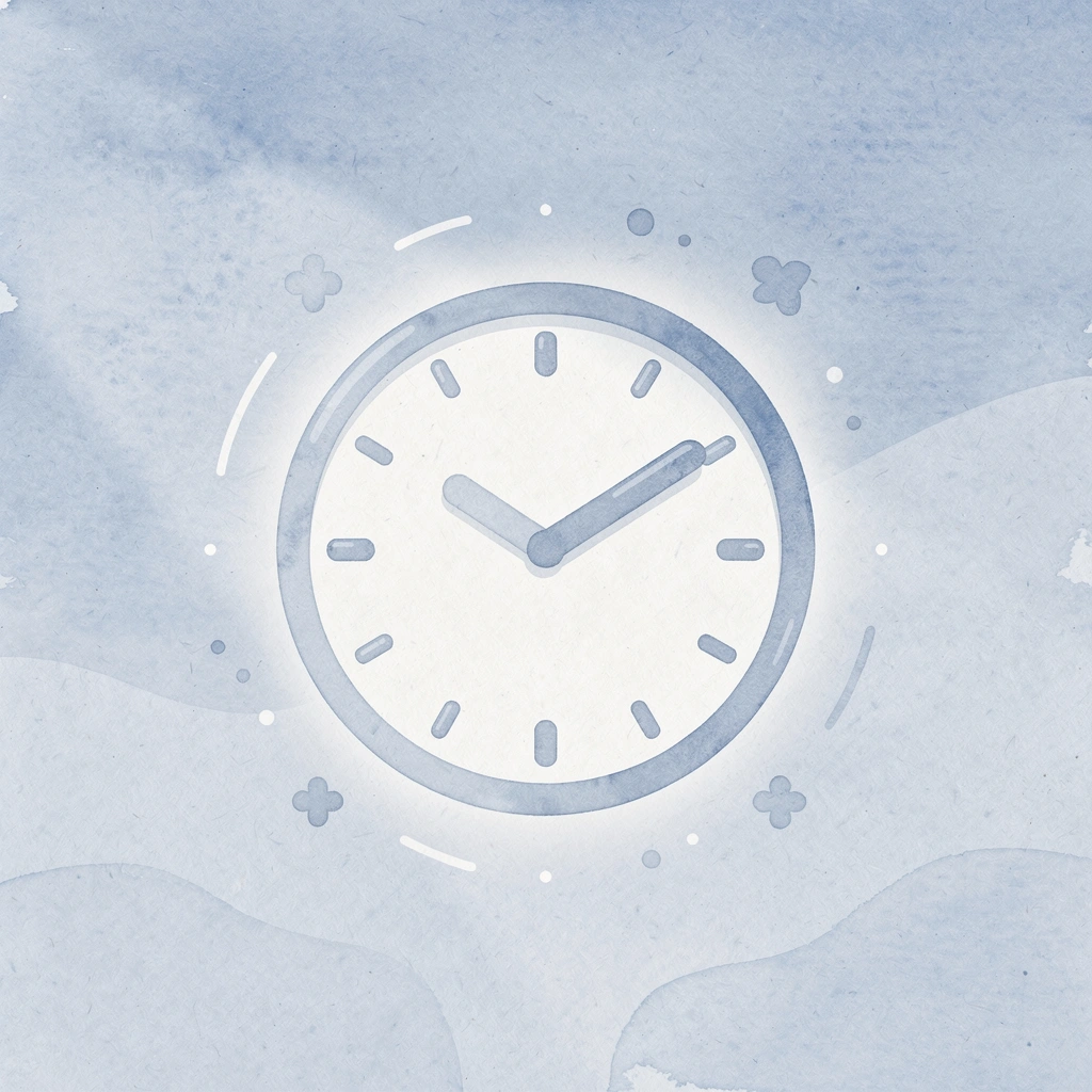 Clock icon representing daily review time