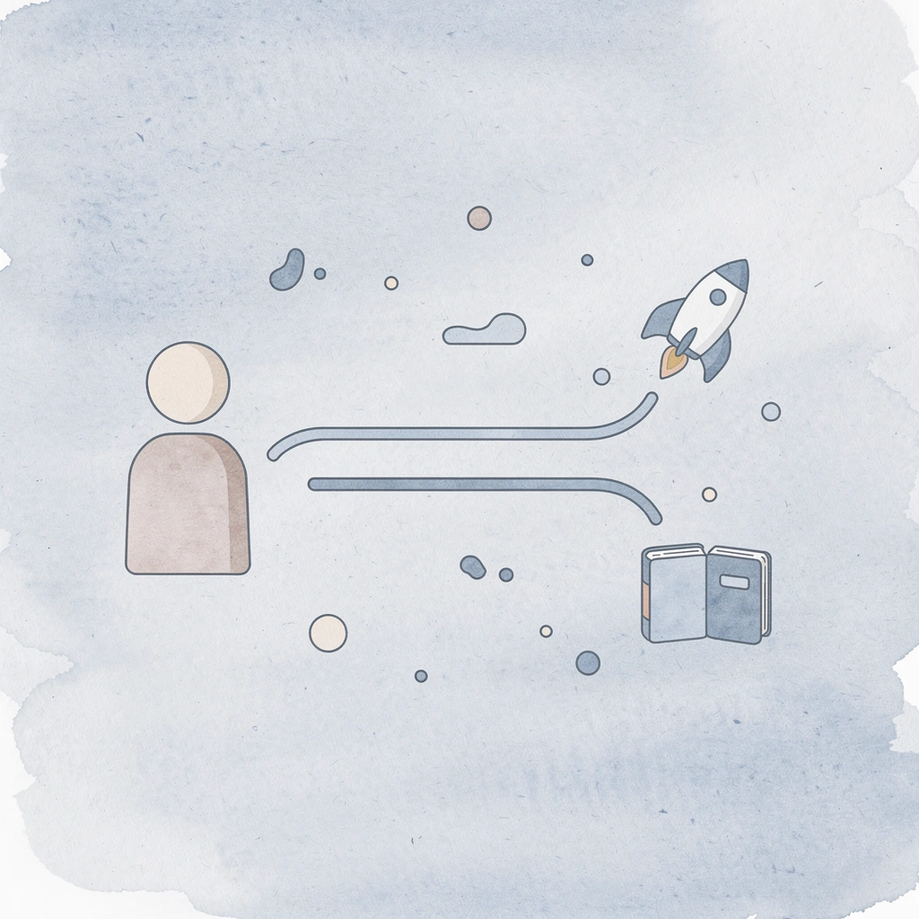 Child icon splitting into personalized and grade-level learning paths