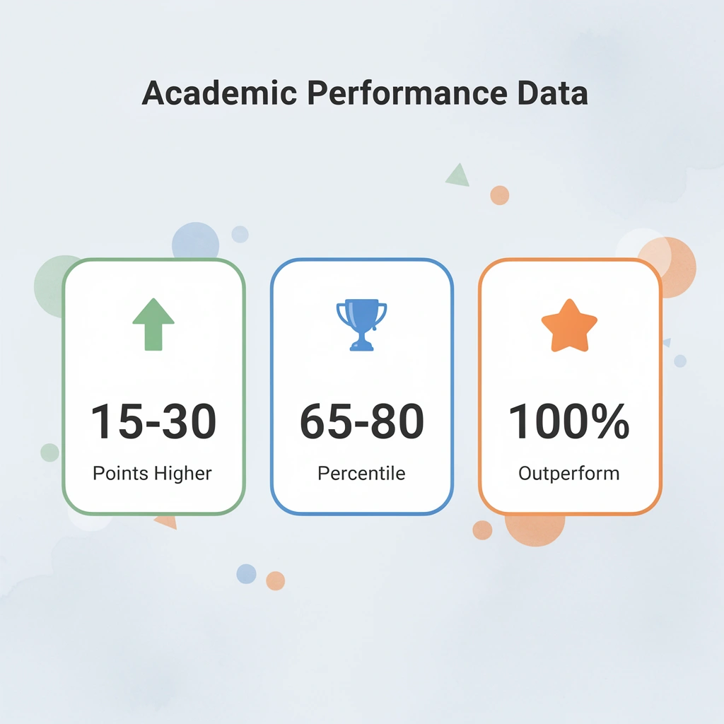 Statistics showing homeschool academic performance advantages