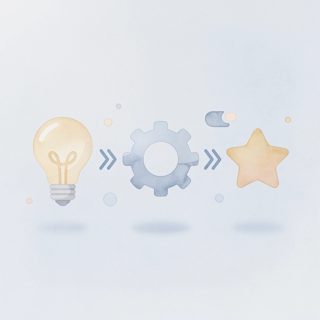 Three icons showing progression from basic books to advanced graduation level