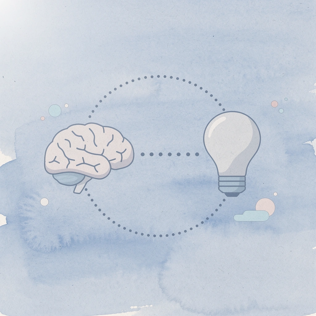 Book and coloring page icons connected showing curriculum alignment