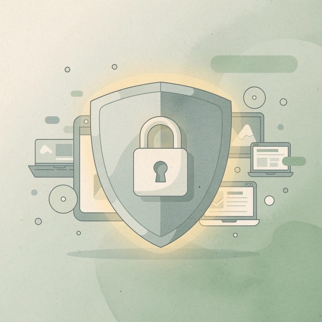 Shield protecting a wallet representing privacy controls and honest pricing in subscription management