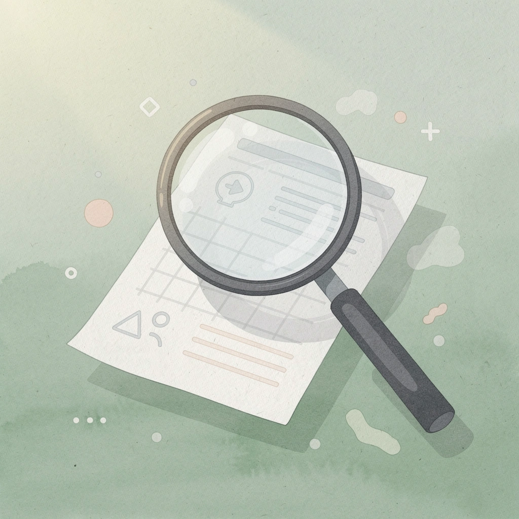 Magnifying glass examining a financial platform representing analysis of Rocket Money alternatives