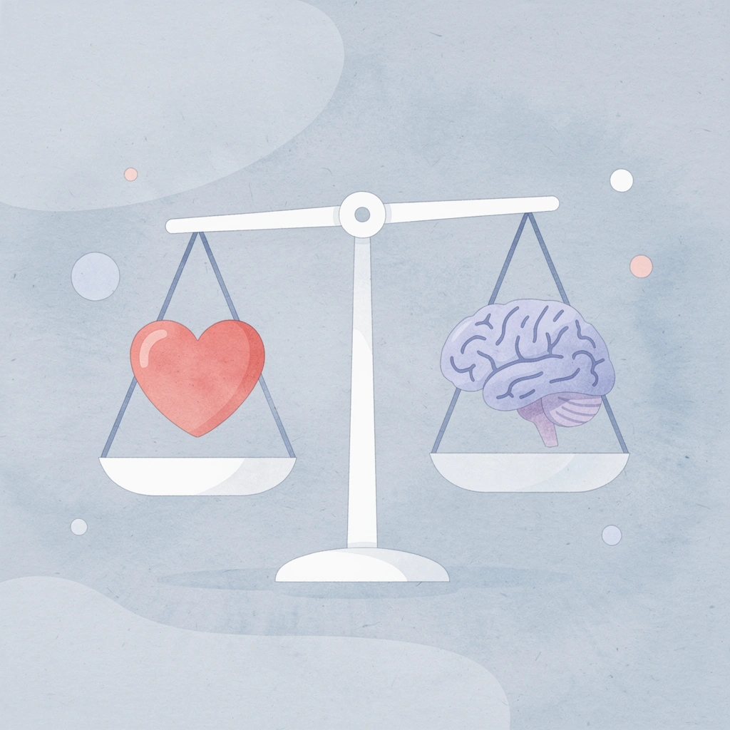 Balance scale icon representing when adults should step in versus step back during children's play