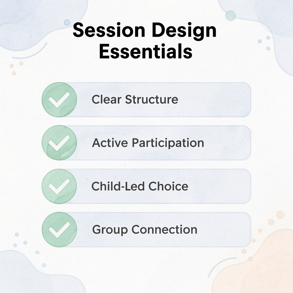 Checklist of essential elements for designing effective group occupational therapy sessions