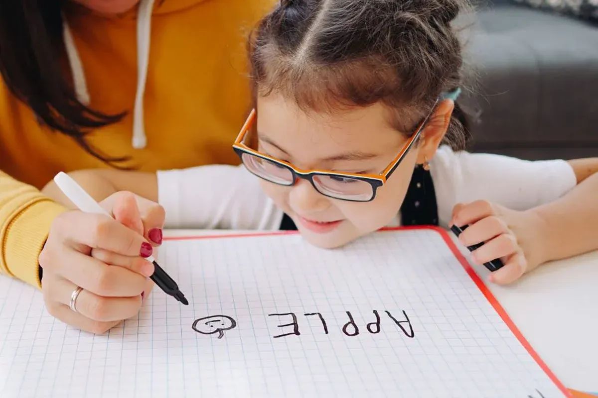 Child using marker - Homeschool Schedule