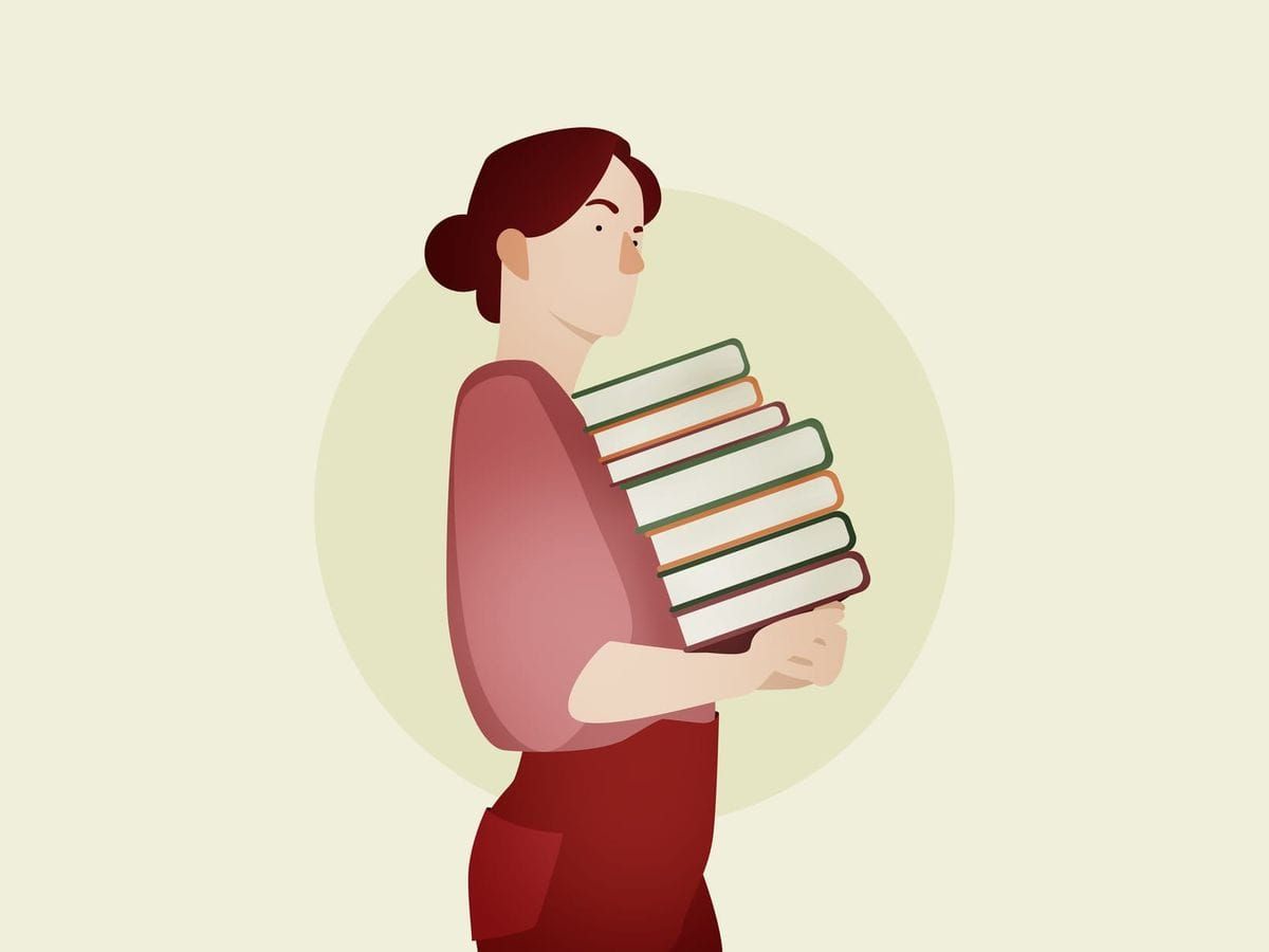 mother with books - Best Books To Inspire Creativity In Kids