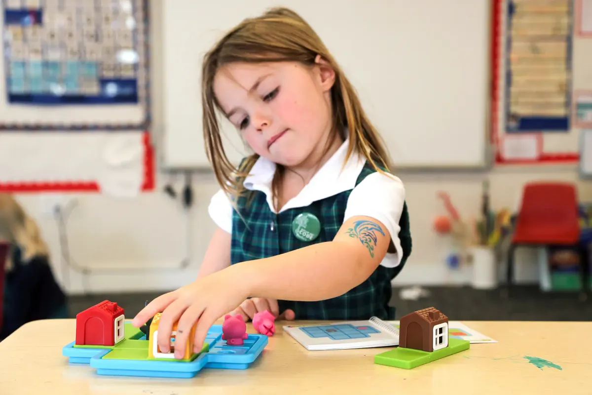 Girl Playing with Toys - Creativity Toys for Toddlers