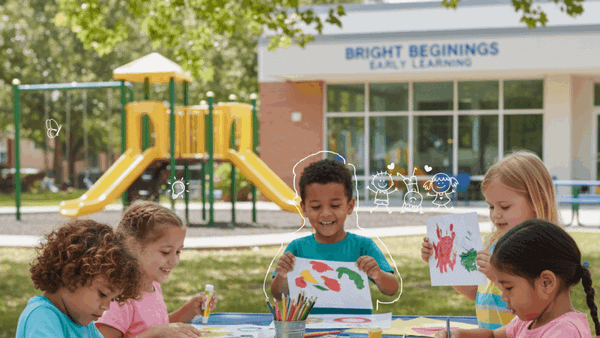 Kids Playing - Preschool Playground Equipment