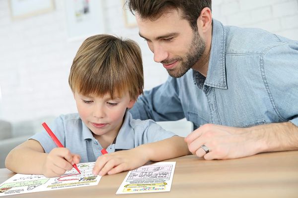 father overlooking child efforts - Christian Homeschool Curriculum