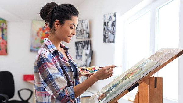 woman painting - Creative Hobbies for Women