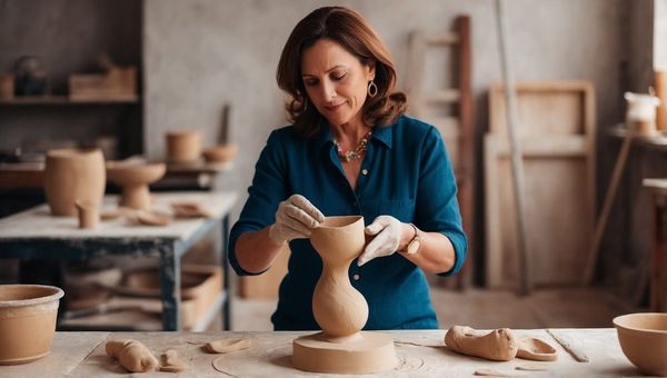 woman sculpting - Cheap Creative Hobbies