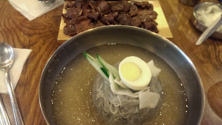 Korean Cold Noodles (Mul Naengmyeon)